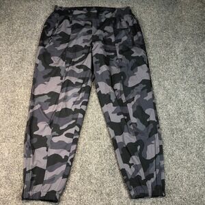Old Navy Active Stretch Tech Camo Jogger Pants Mens Size L Zip Pockets Athletic